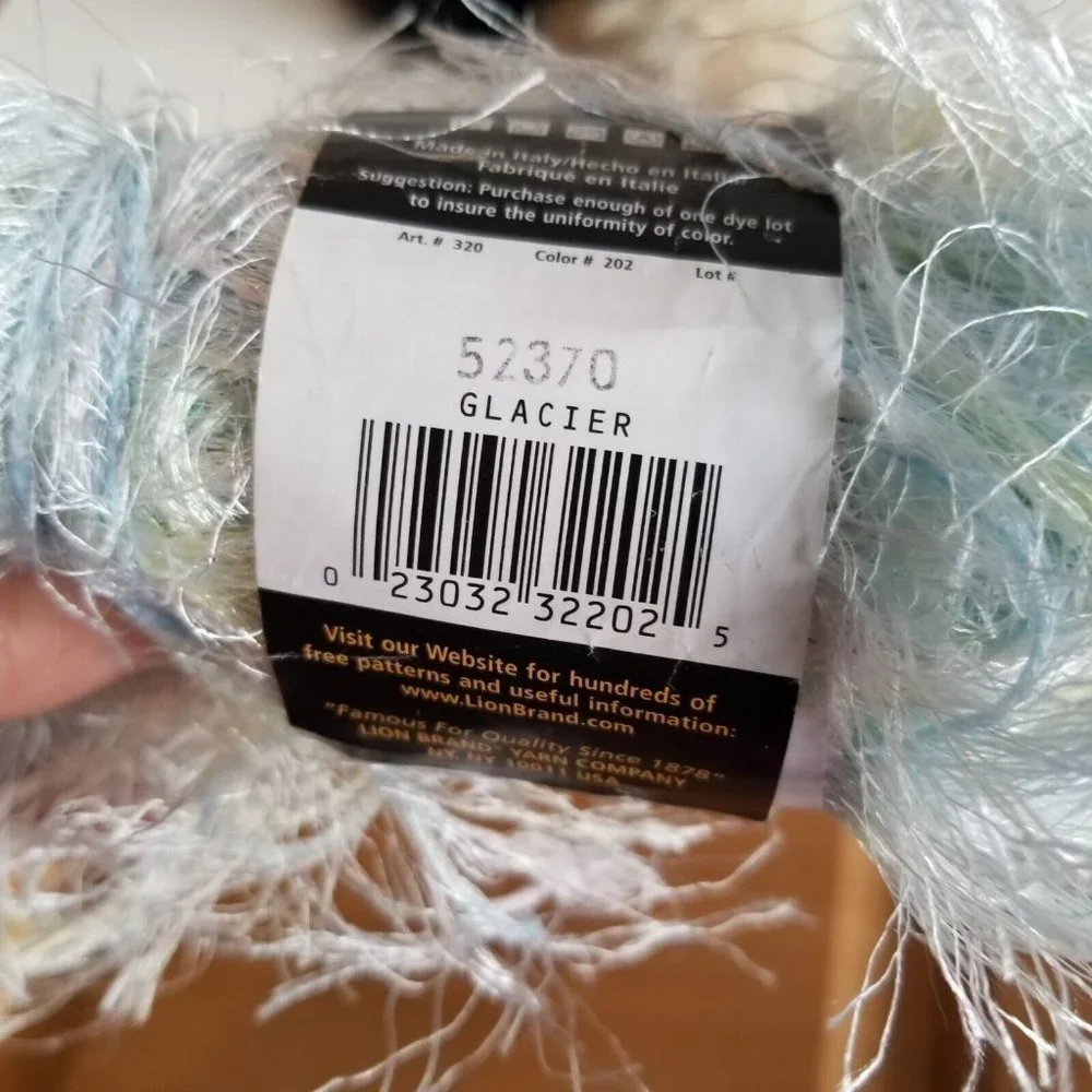 Lion Brand Fun Fur Fancy Fur Various Colors 7 Skeins Lavender Glacier Sandstone